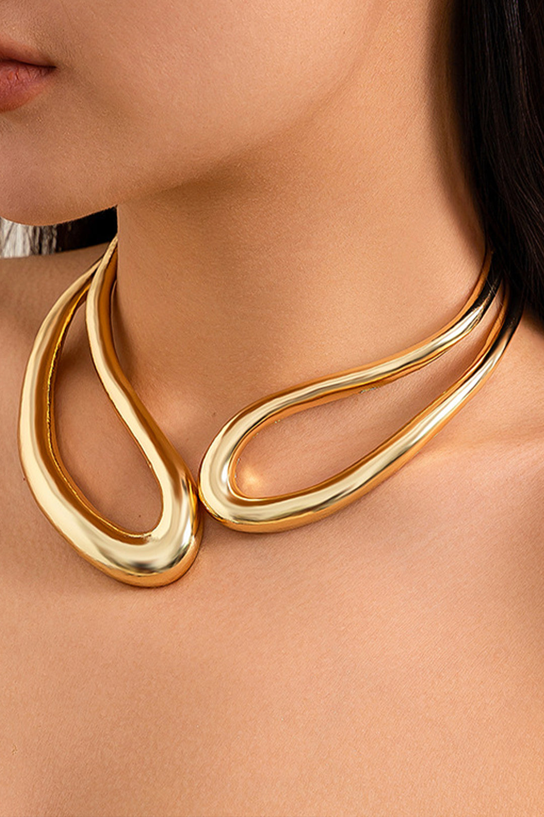 Asymmetrical Cut Necklace