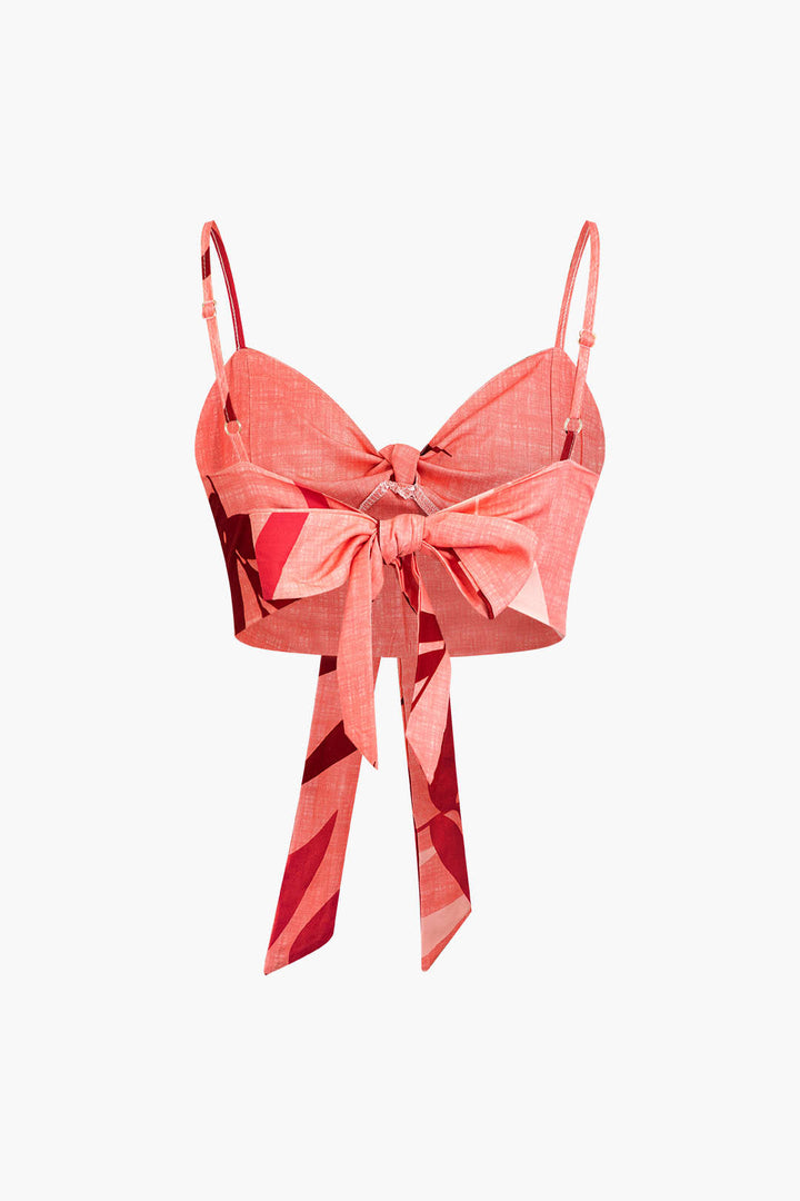Vera - Conjunto Cami com Nó e Calças Tropicais