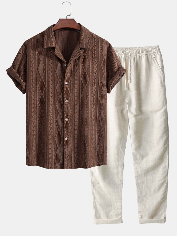 João - Camisa Cubana em Jacquard