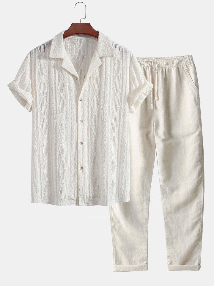 João - Camisa Cubana em Jacquard
