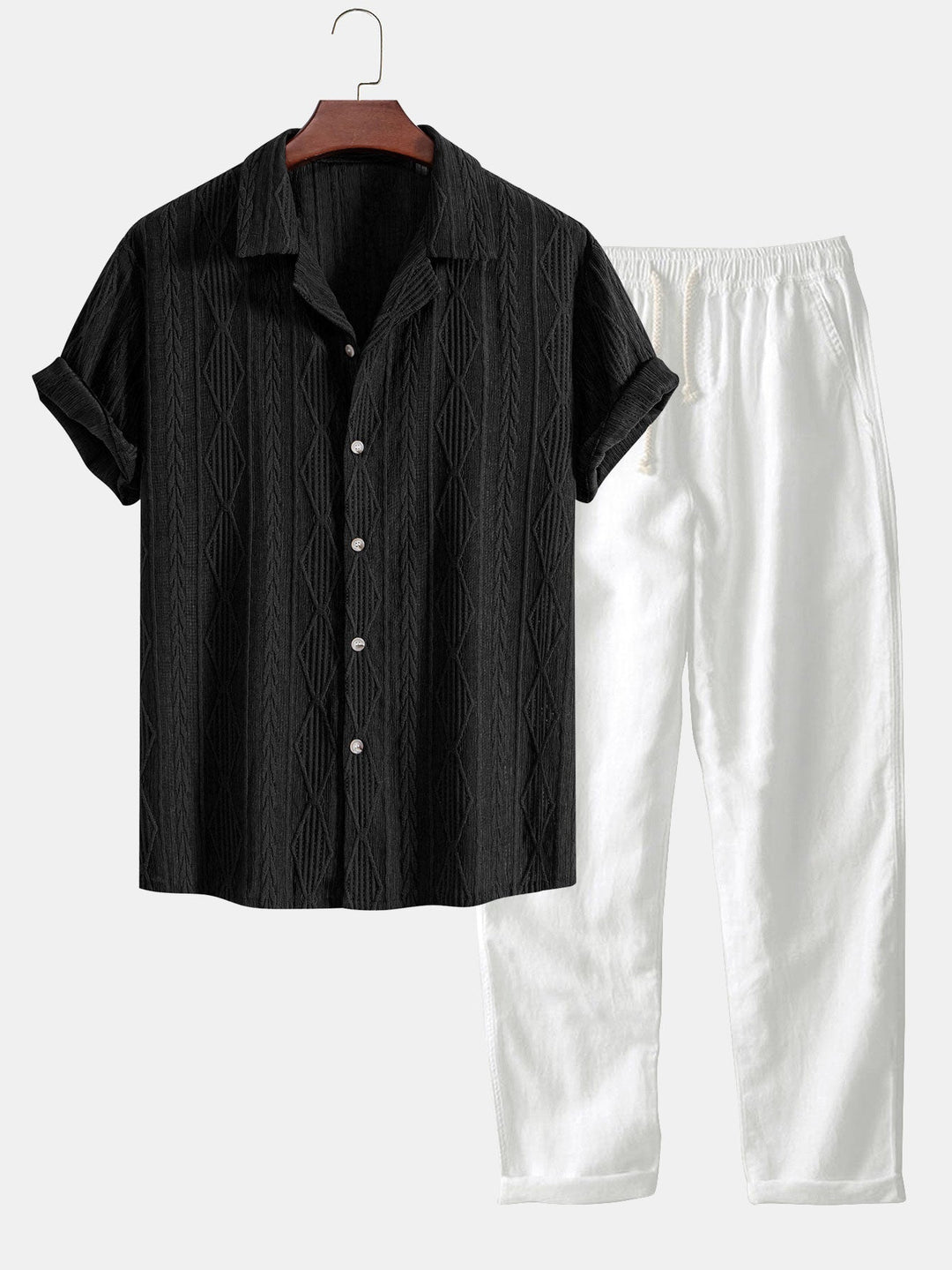João - Camisa Cubana em Jacquard
