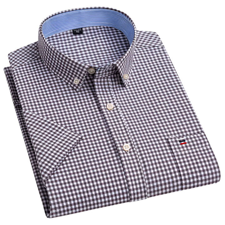 Estêvão - Camisa Masculina de Xadrez e Listras