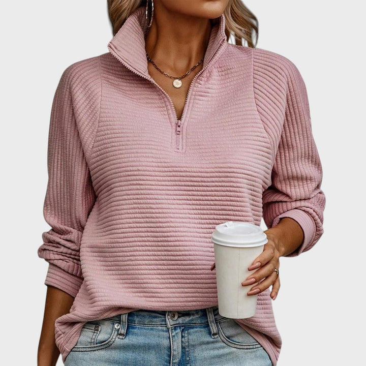 Carolina - Camisola Sofisticado com Decote em V