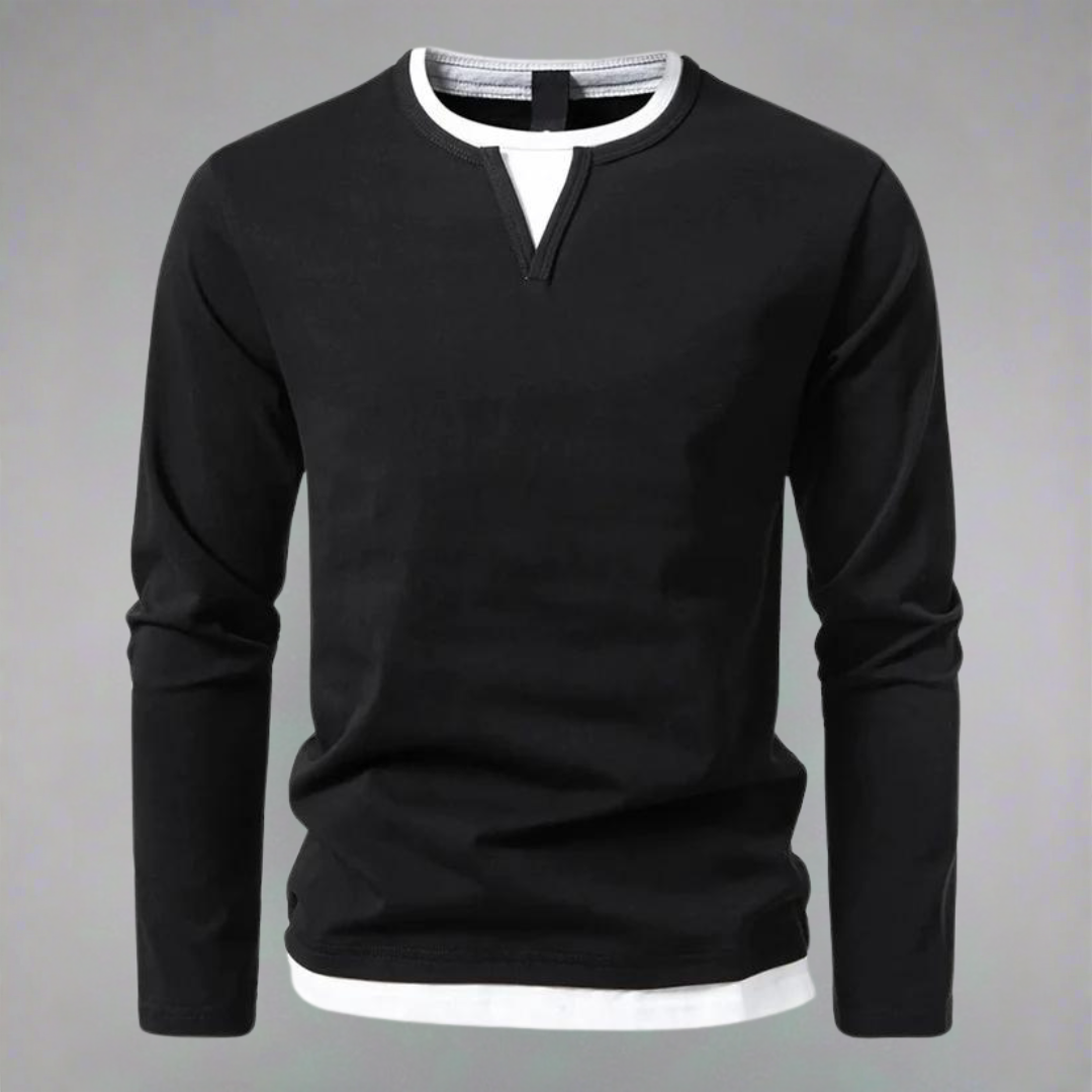 Rui - Camisola Moderno com Decote em V