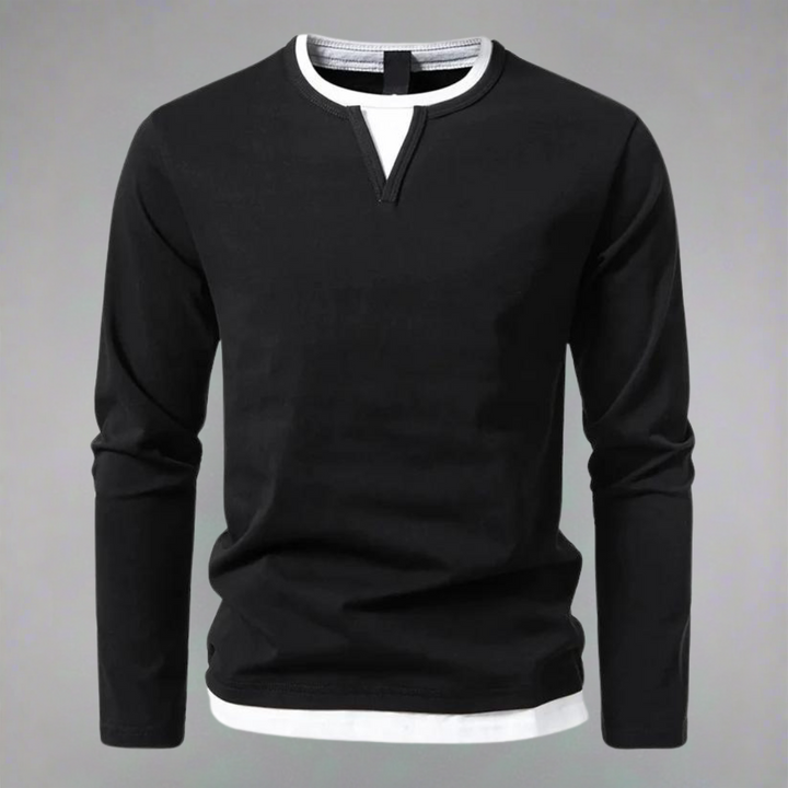 Rui - Camisola Moderno com Decote em V