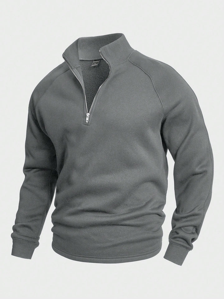 António - Camisola Casual com Zíper Frontal