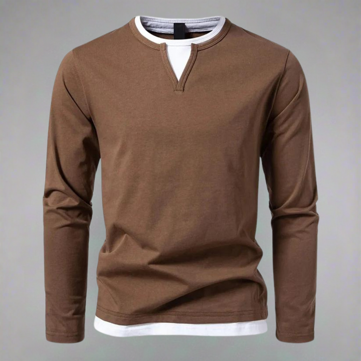 Rui - Camisola Moderno com Decote em V