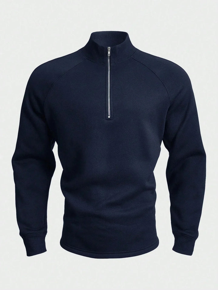 António - Camisola Casual com Zíper Frontal