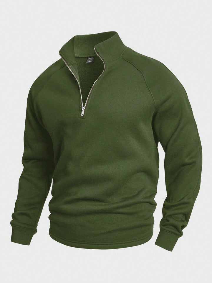 António - Camisola Casual com Zíper Frontal