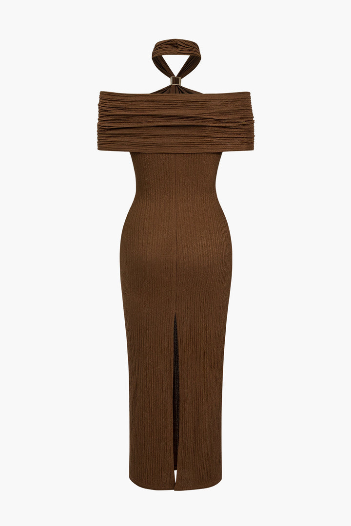 Isla – Vestido Médio com Fenda Lateral