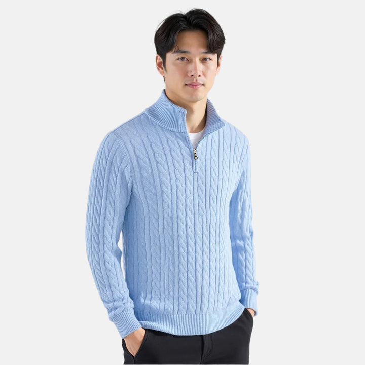 Rafael - Camisola de Malha Luxuosa com Fecho