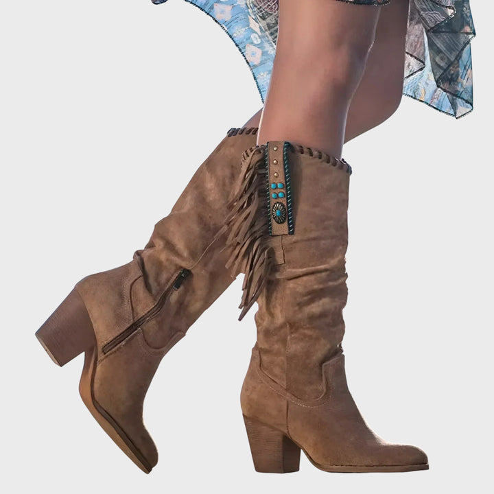 Alice - Botas de Cowboy em Couro Premium