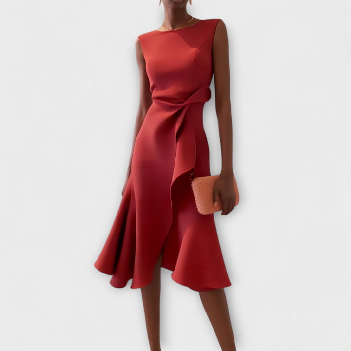 Andria – Vestido Médio Assimétrico