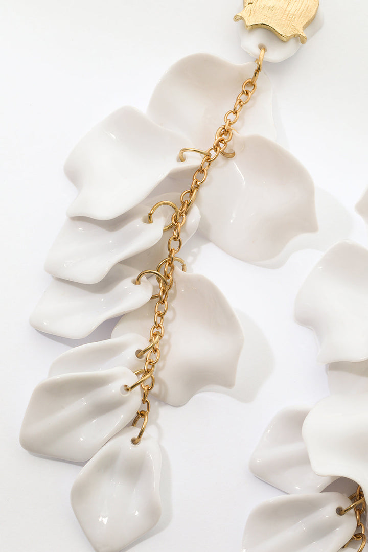 Brincos em Estilo de Pétalas de Orquídea