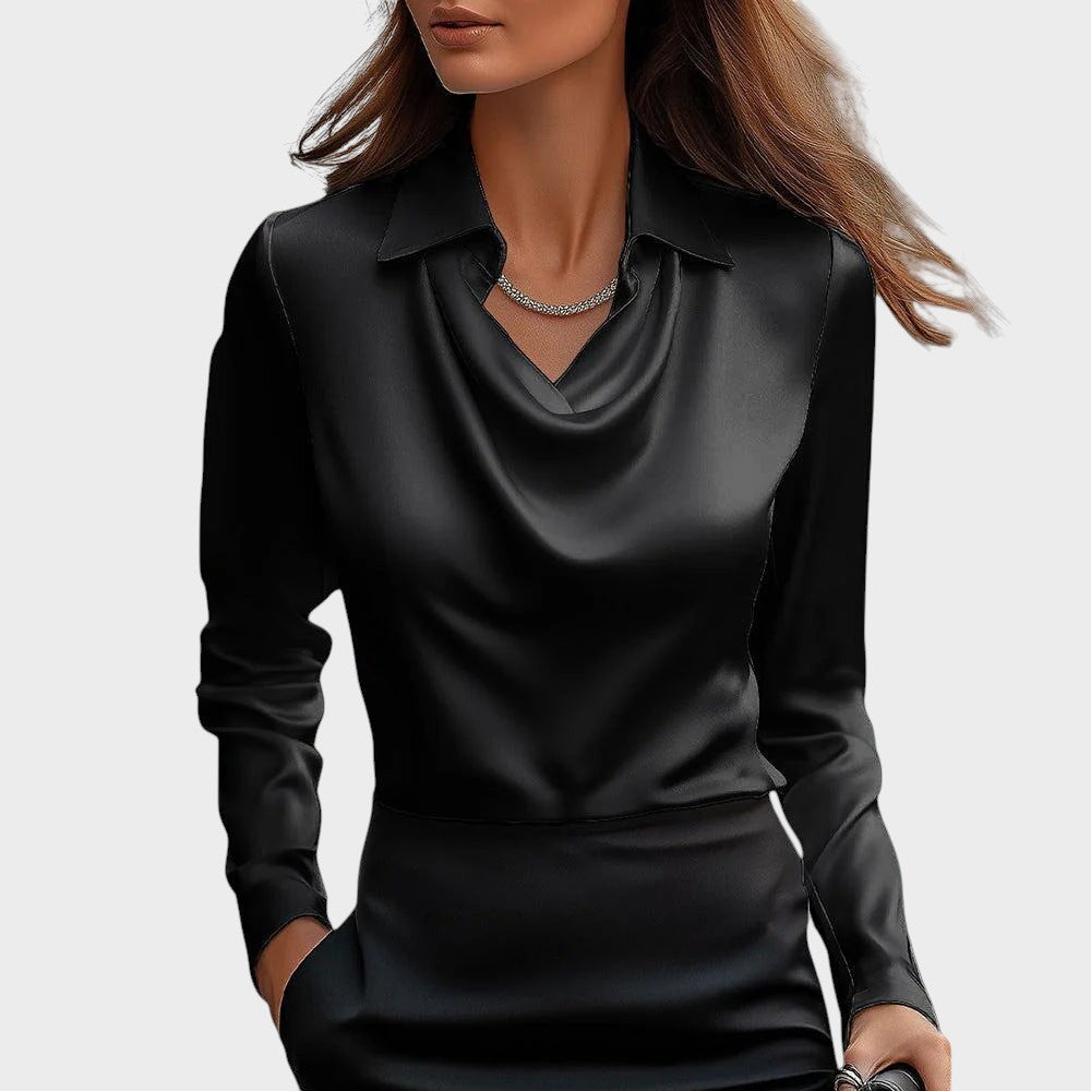 Pilar - Blusa com brilho elegante