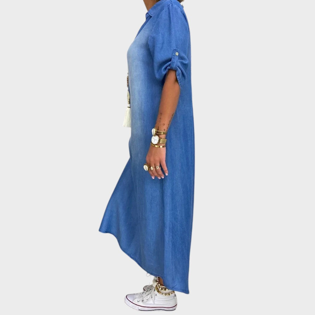 Lucía - Vestido Longo Com Fendas Laterais