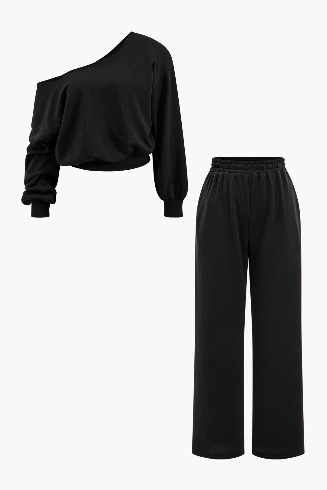 Helena - Conjunto Assimétrico de Blusa e Calças