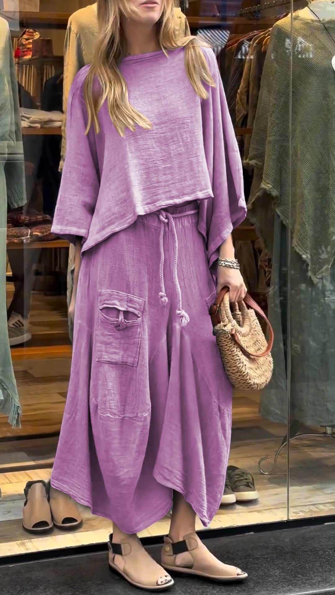 Lara - Conjunto Boho Chic 2 Peças
