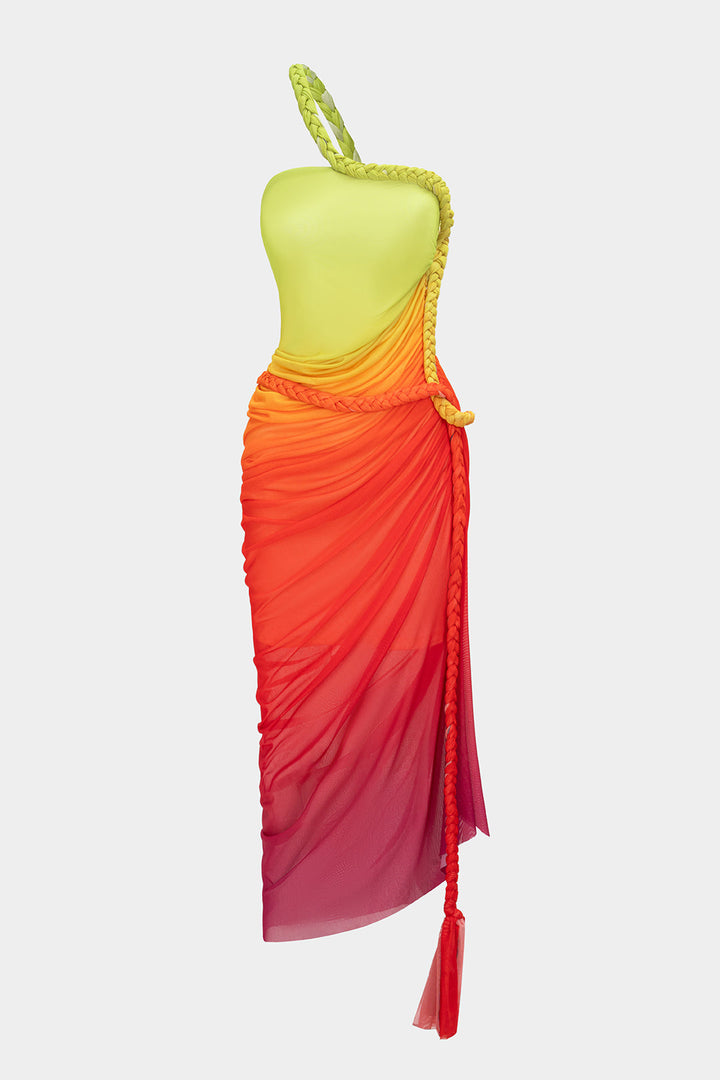 Mariana – Vestido Sem Mangas Com Padrão Degradê
