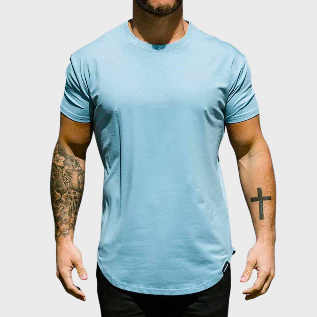 Vítor - T-shirt Justa com Corte Desportivo