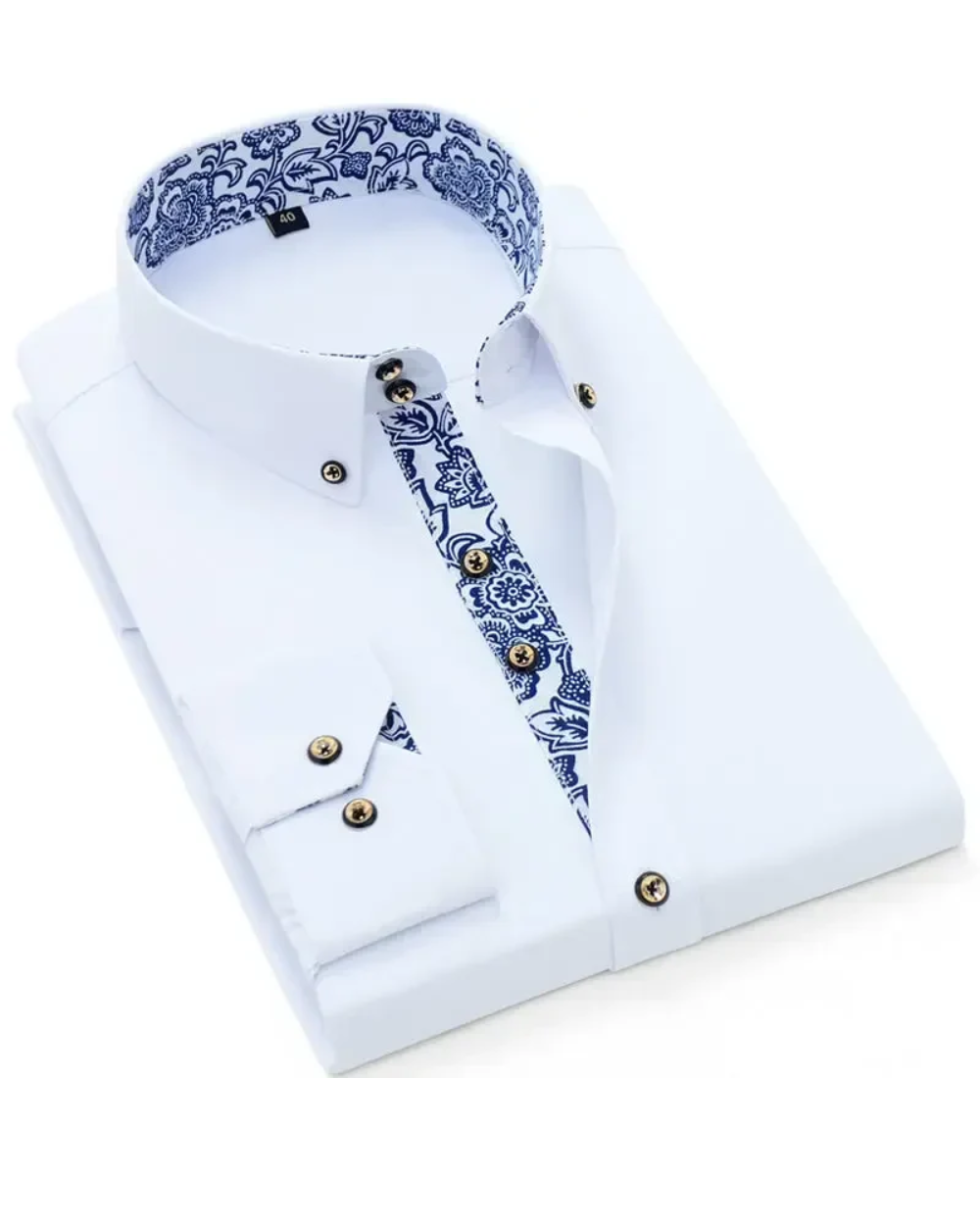 Santiago - Camisa Sofisticada Masculina com Gola em Destaque