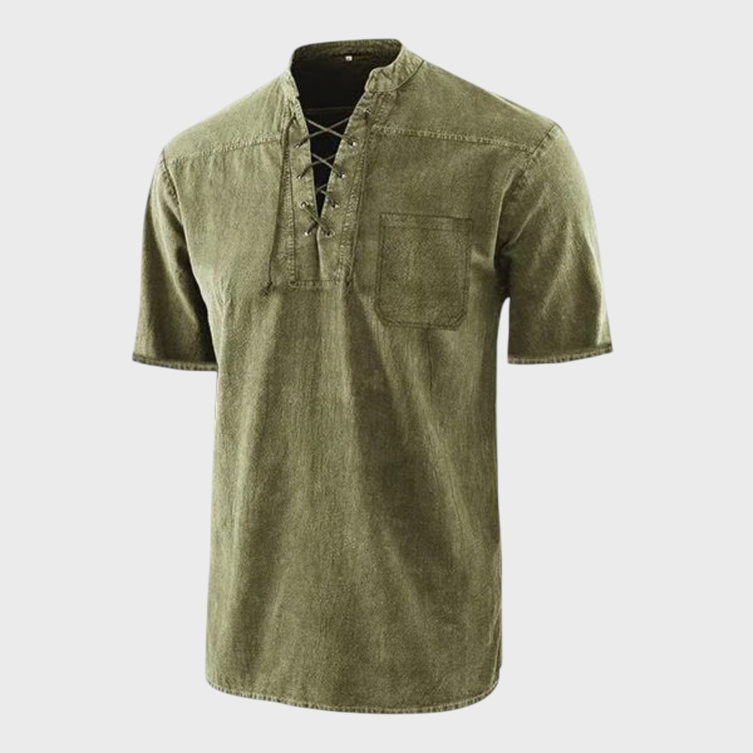 Daniel – T-shirt Gótica Retro com Decote em V