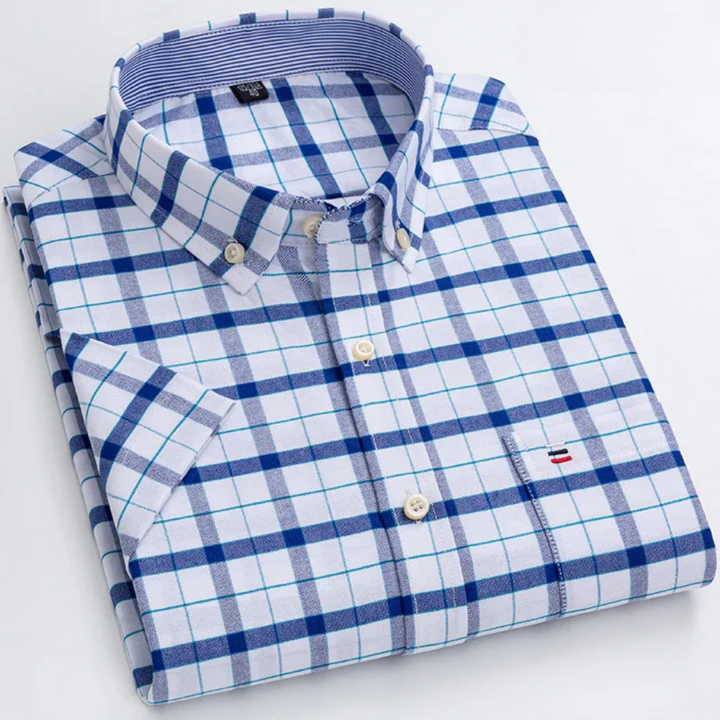 Estêvão - Camisa Masculina de Xadrez e Listras