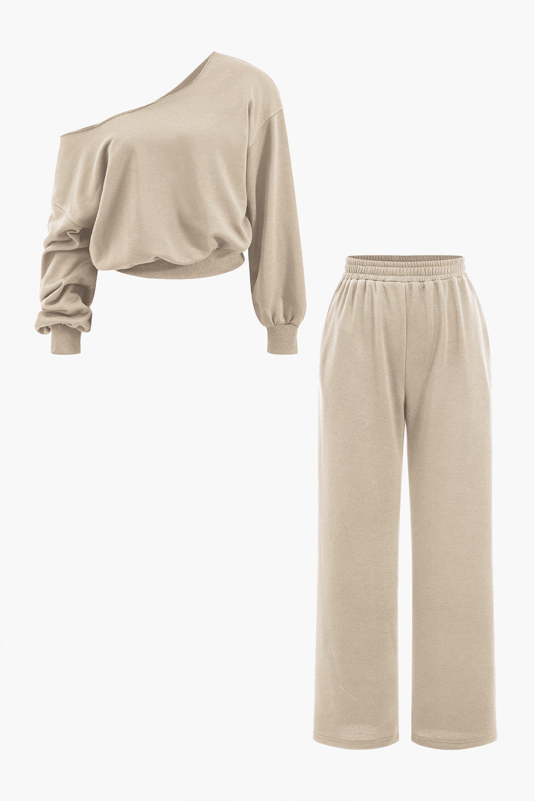 Helena - Conjunto Assimétrico de Blusa e Calças