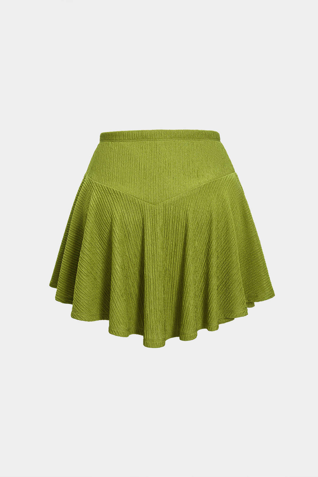 Sílvia- Conjunto de Top Assimétrico com Saia Pregueada