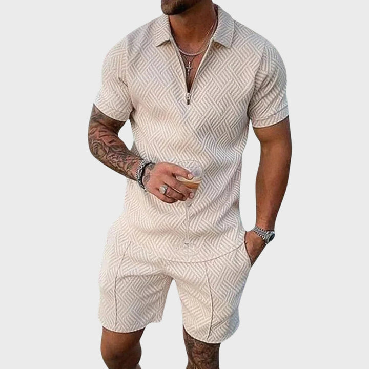 André - Conjunto de Camisa Polo e Calções