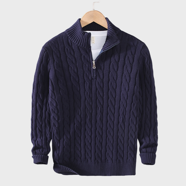 Rafael - Camisola de Malha Luxuosa com Fecho