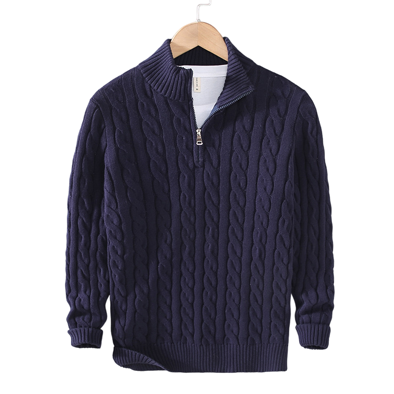 Rafael - Camisola de Malha Luxuosa com Fecho