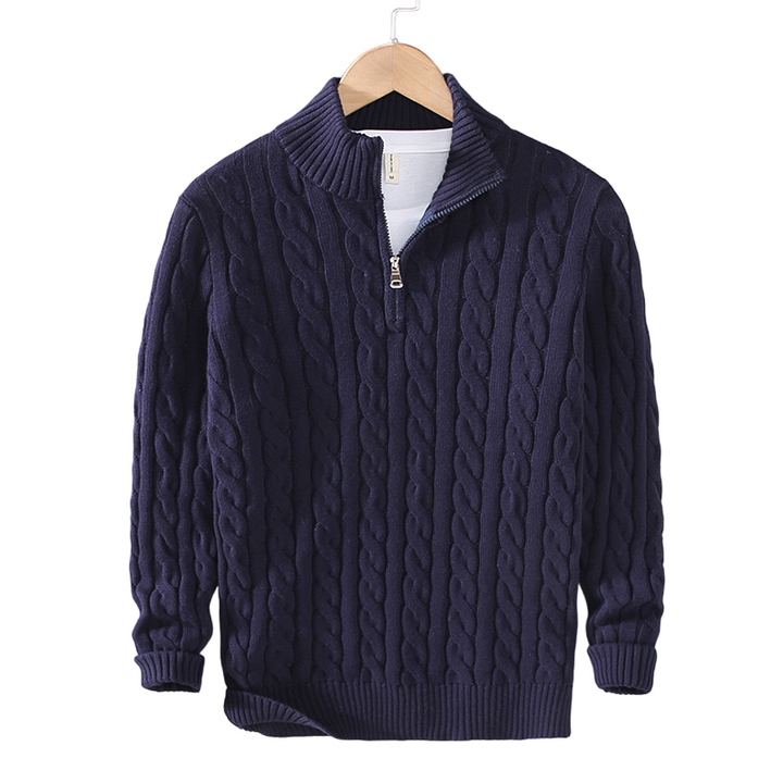 Rafael - Camisola de Malha Luxuosa com Fecho