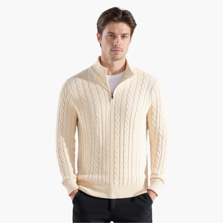 Rafael - Camisola de Malha Luxuosa com Fecho