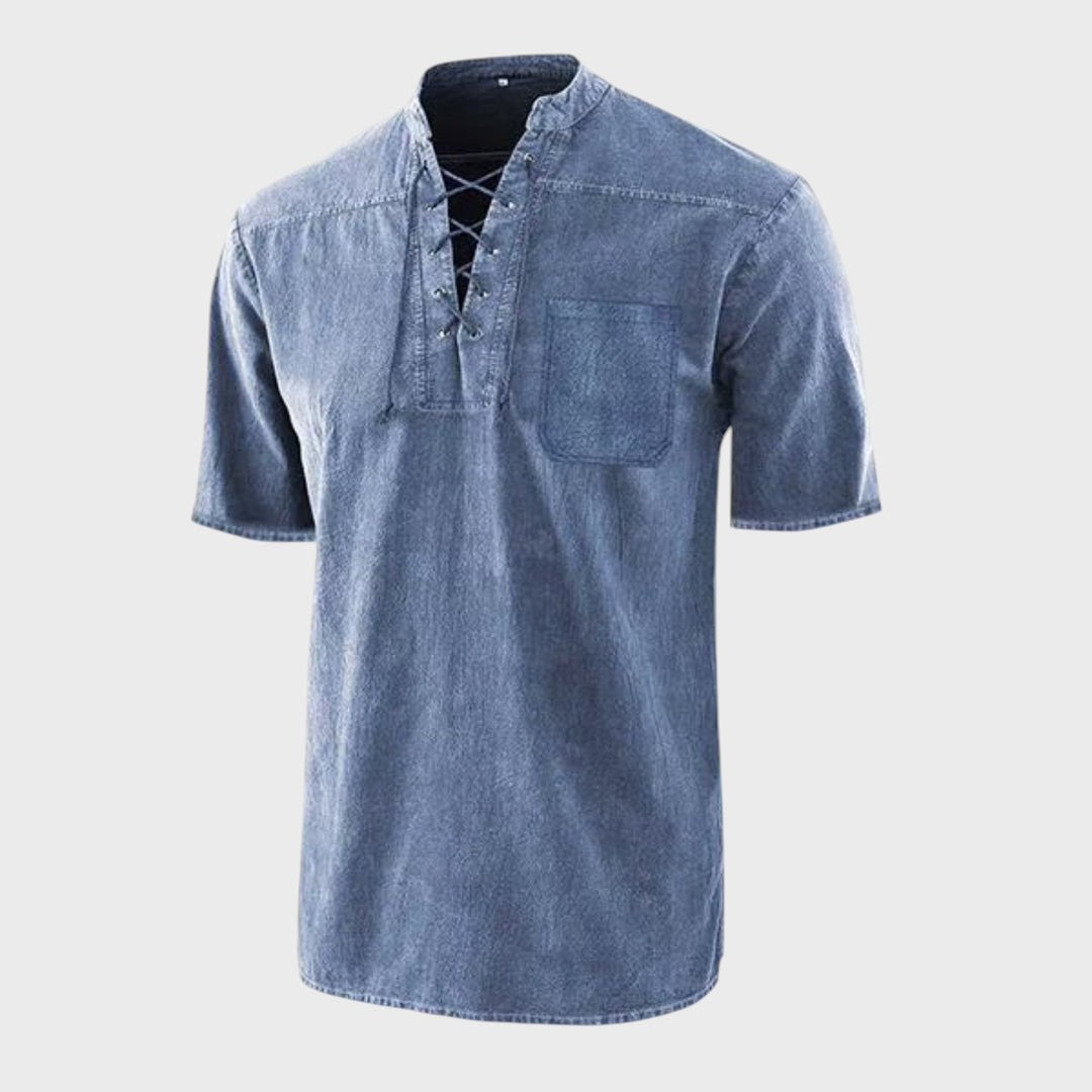Daniel – T-shirt Gótica Retro com Decote em V