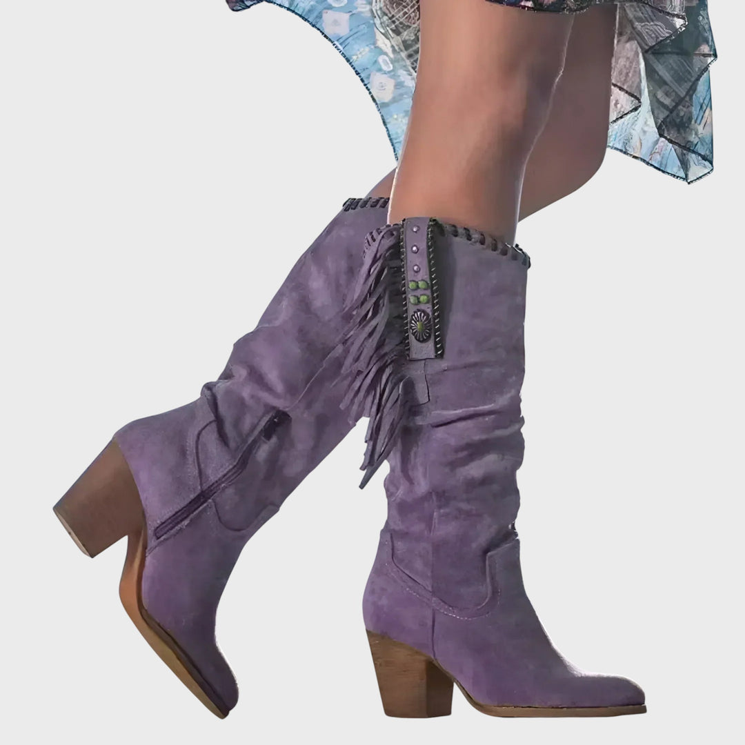 Alice - Botas de Cowboy em Couro Premium