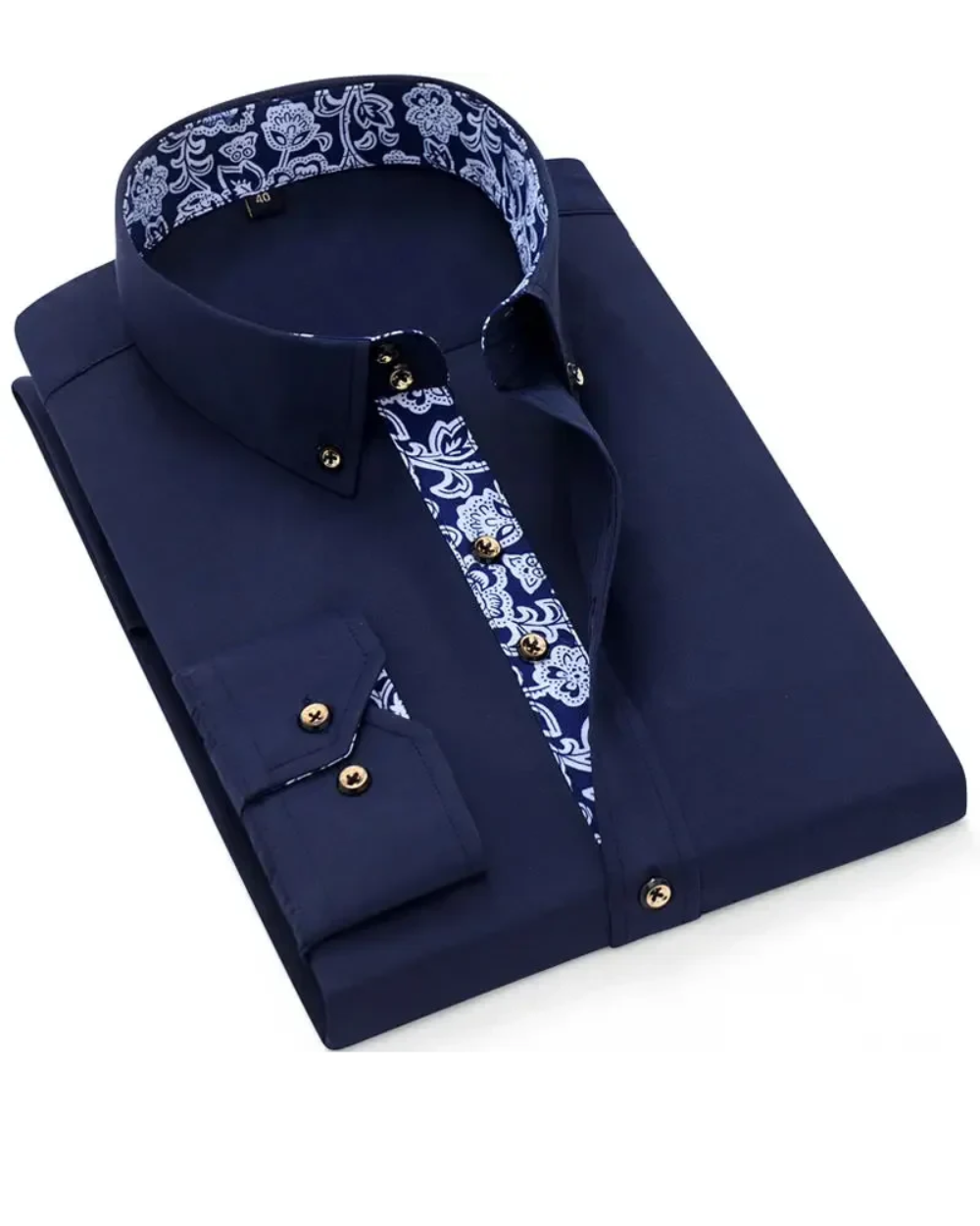 Santiago - Camisa Sofisticada Masculina com Gola em Destaque