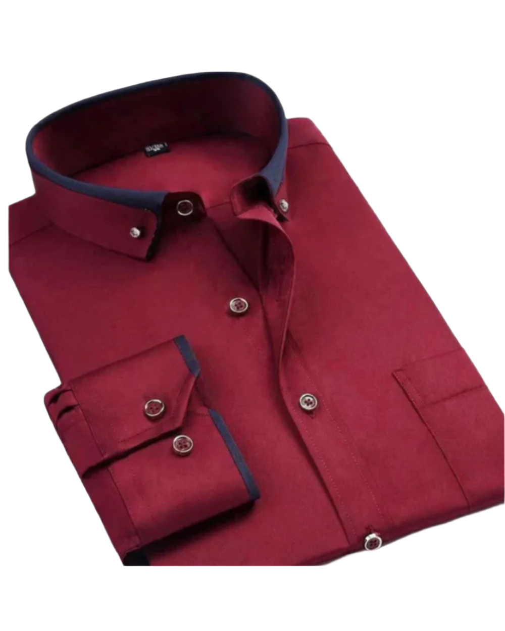 João - Camisa Sofisticada Masculina com Gola em Contraste