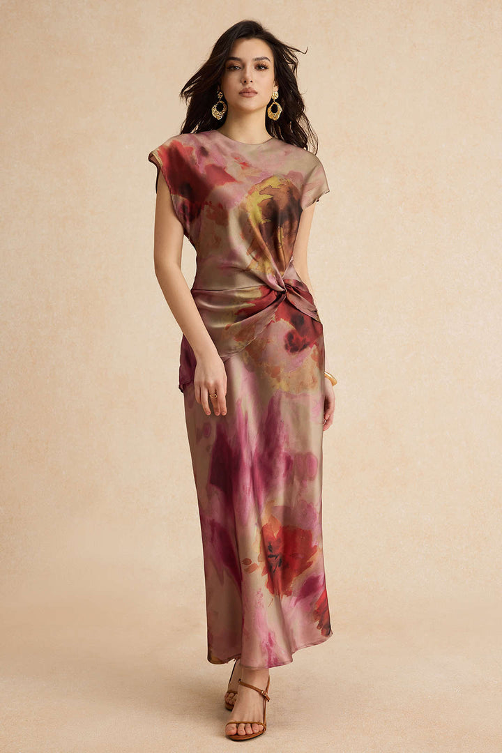 Silvia - Vestido Médio Tie Dye