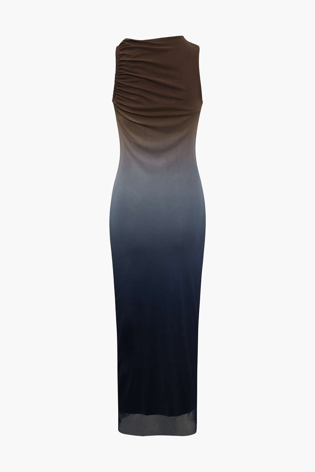 Lolla – Vestido Médio de Malha com Efeito Gradiente