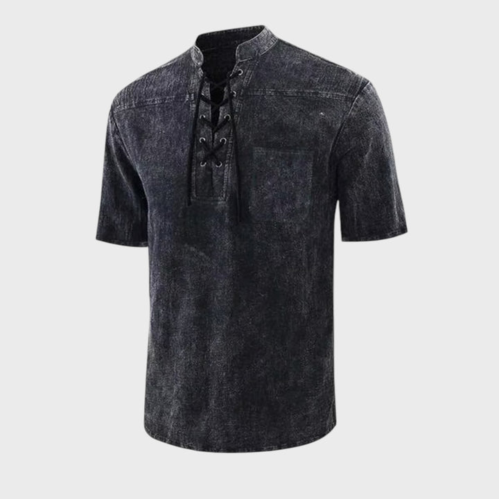 Daniel – T-shirt Gótica Retro com Decote em V
