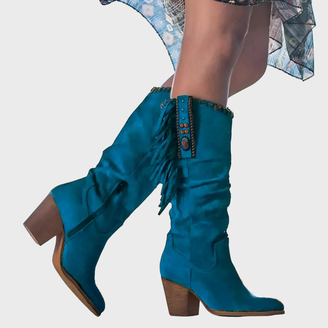 Alice - Botas de Cowboy em Couro Premium