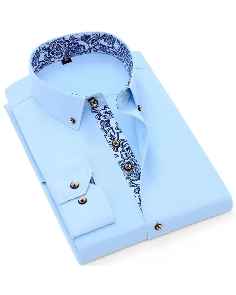 Santiago - Camisa Sofisticada Masculina com Gola em Destaque