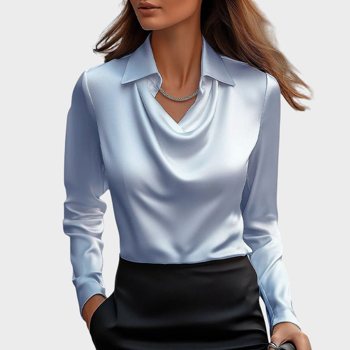 Pilar - Blusa com brilho elegante