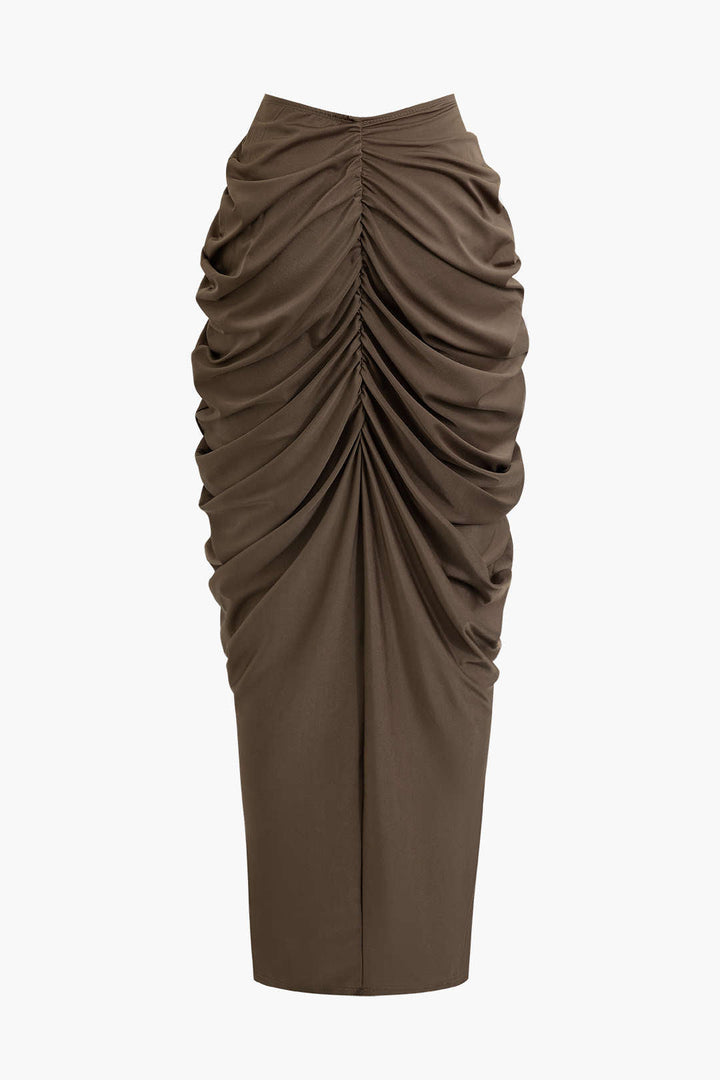 Dora - Conjunto Top Decote V & Saia Maxi