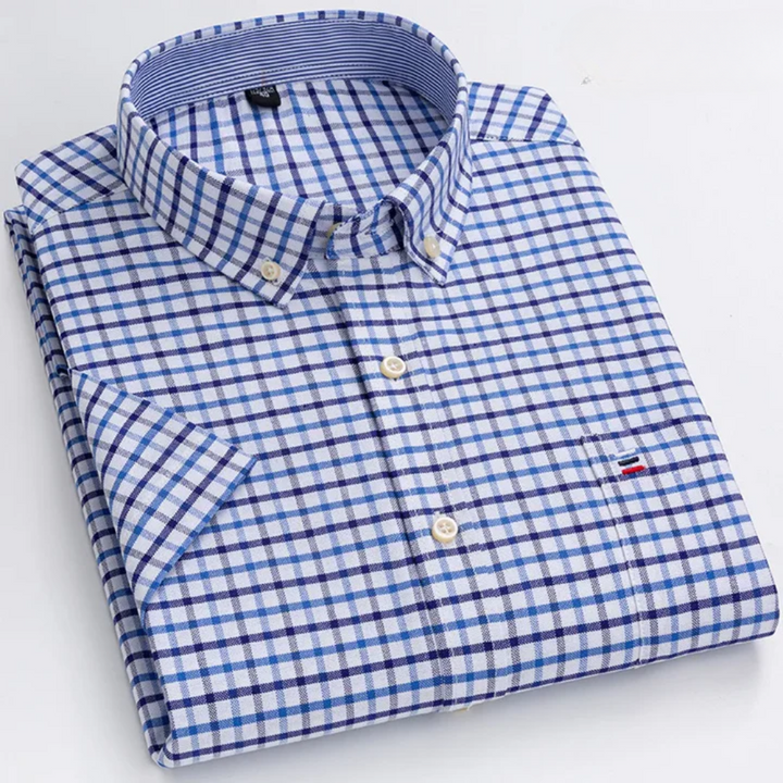 Estêvão - Camisa Masculina de Xadrez e Listras