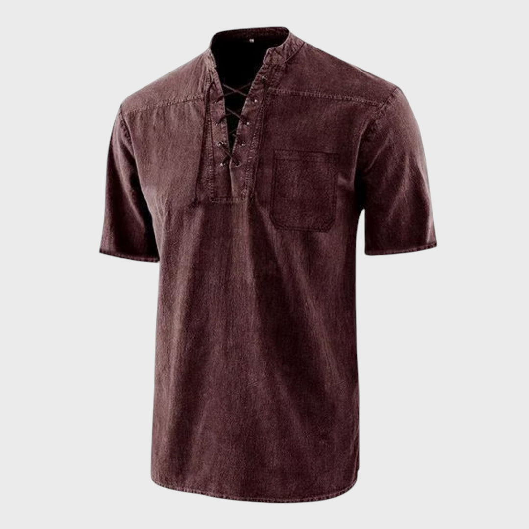 Daniel – T-shirt Gótica Retro com Decote em V