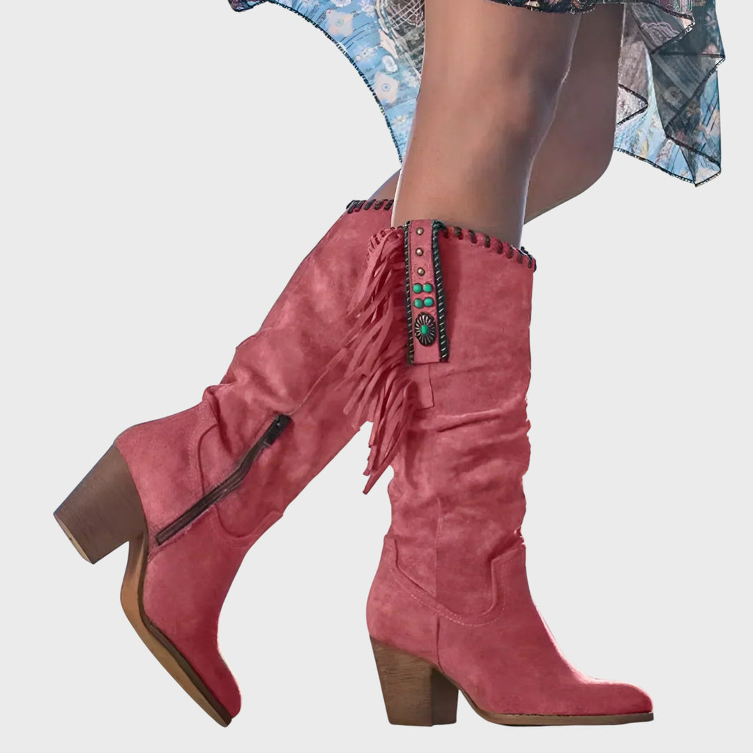 Alice - Botas de Cowboy em Couro Premium