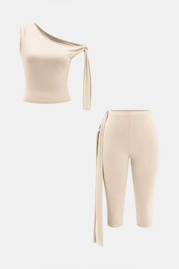 Rosalina - Conjunto de Top e Calças com Laço