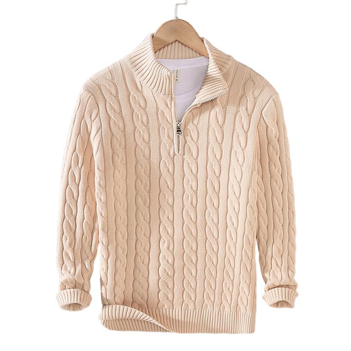 Rafael - Camisola de Malha Luxuosa com Fecho